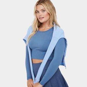 Offline by Aerie Crop Top - Size XS, Blue